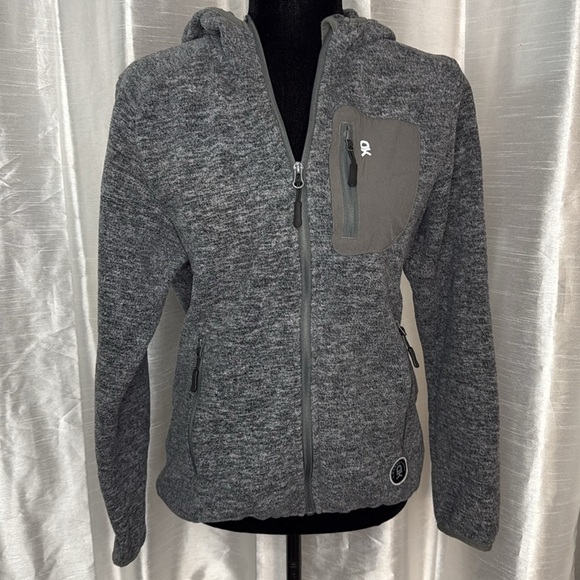 Little Donkey Andy Fleece Full Sip Hoodie Heather Gray Hoodie Women’s Small - Picture 2 of 9